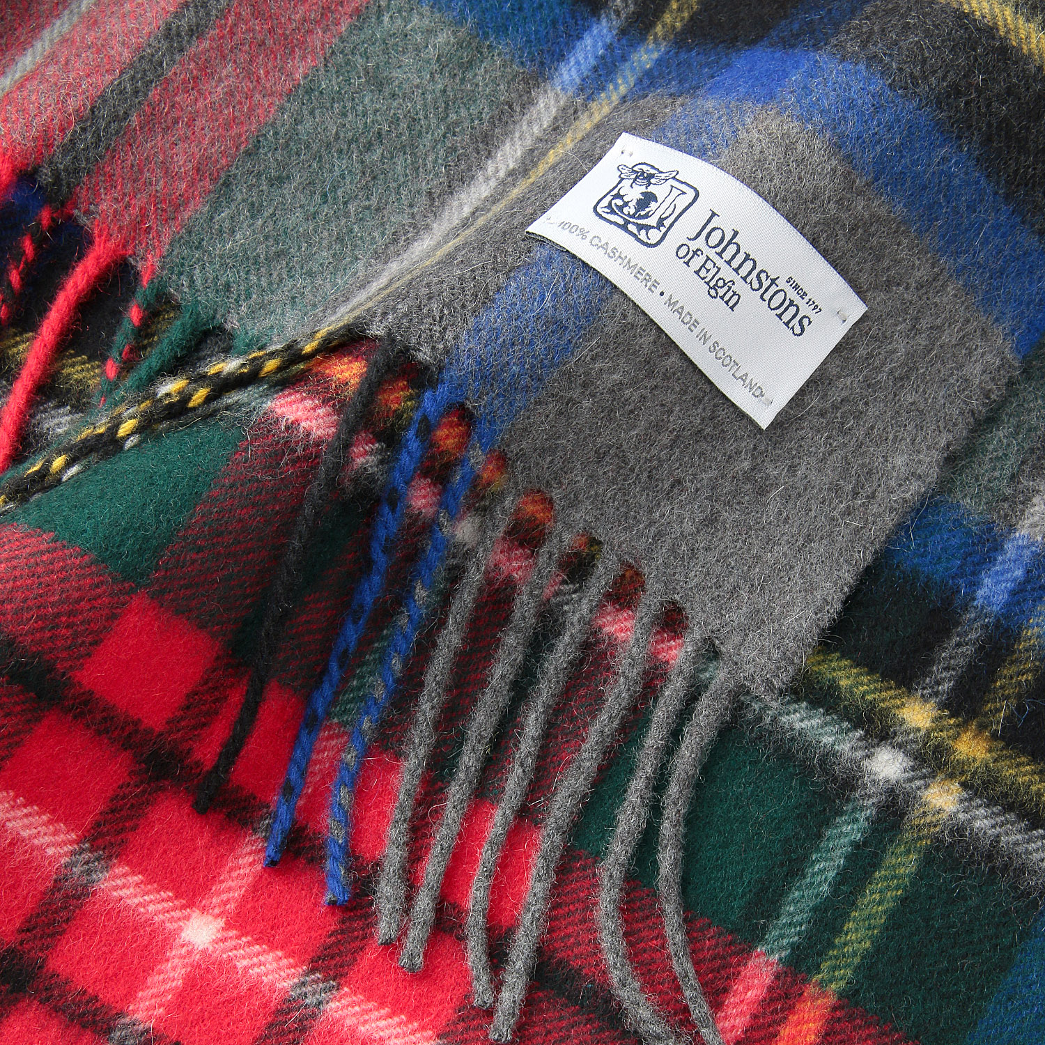 ジョンストンズ カシミヤストール（チェック） - 画像3