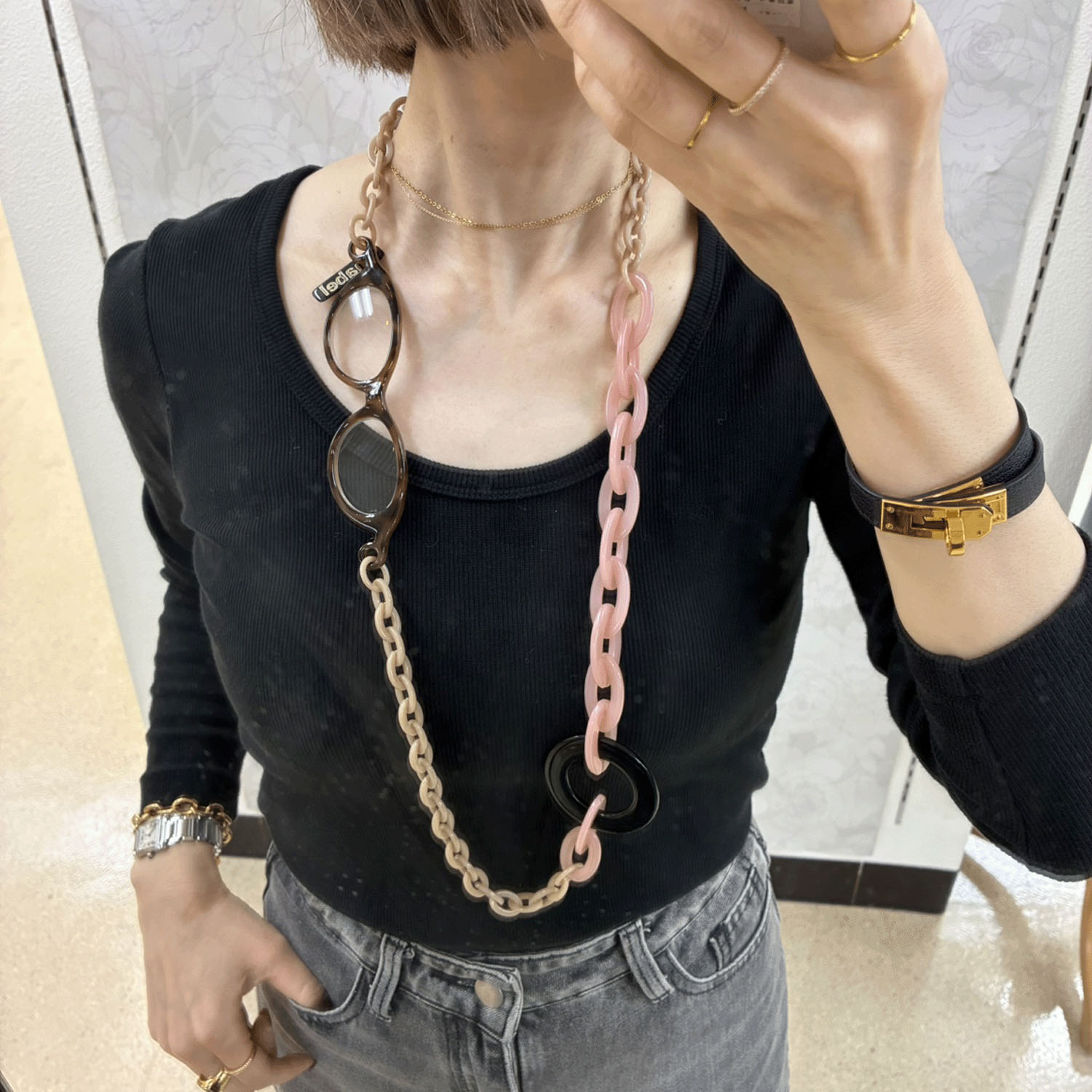 【新色追加】【イタリア製】マベル ルーペネックレス