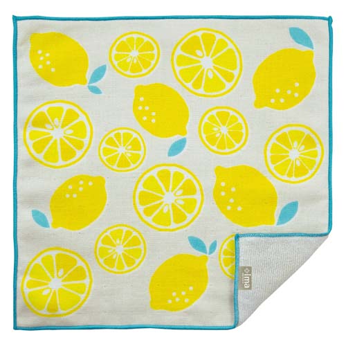 【メーカー販売終了】【お取り寄せ】＋ima（プラスイマ）今治うまれのハンカチ レモン