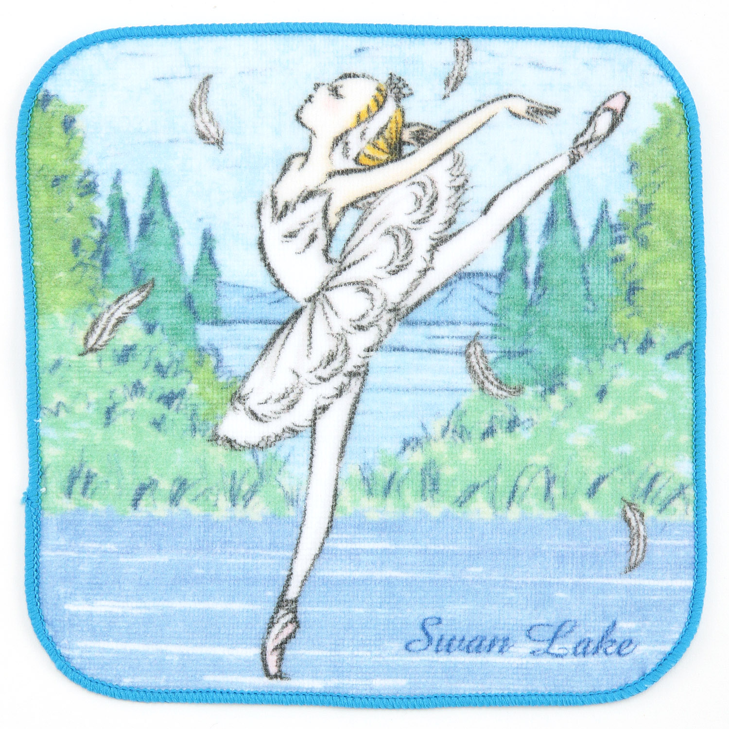 イツコルベイユ 白鳥の湖 オデット タオルハンカチ