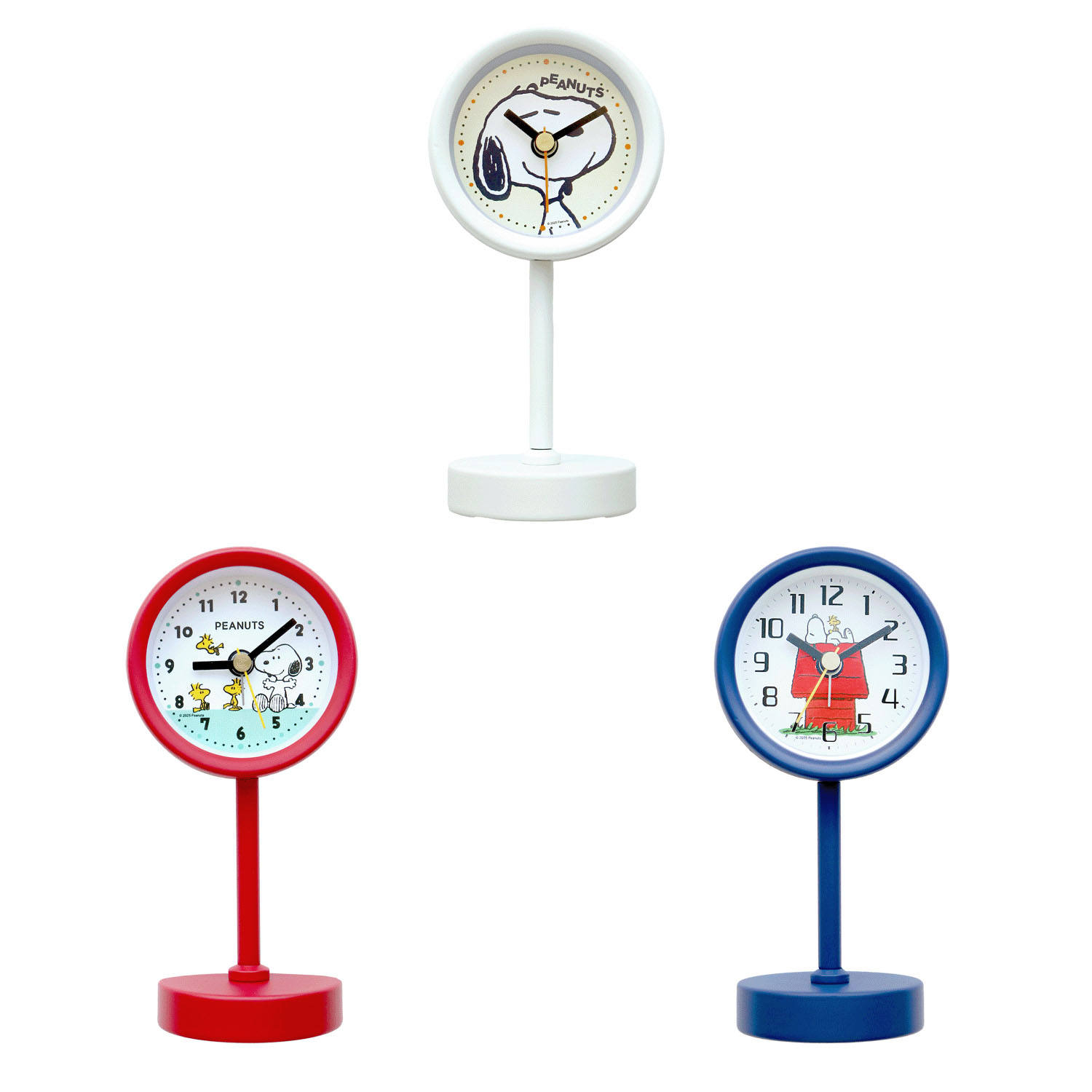 【00－04は次回納期26年3月以降予定】PEANUTS スヌーピースタンドクロック