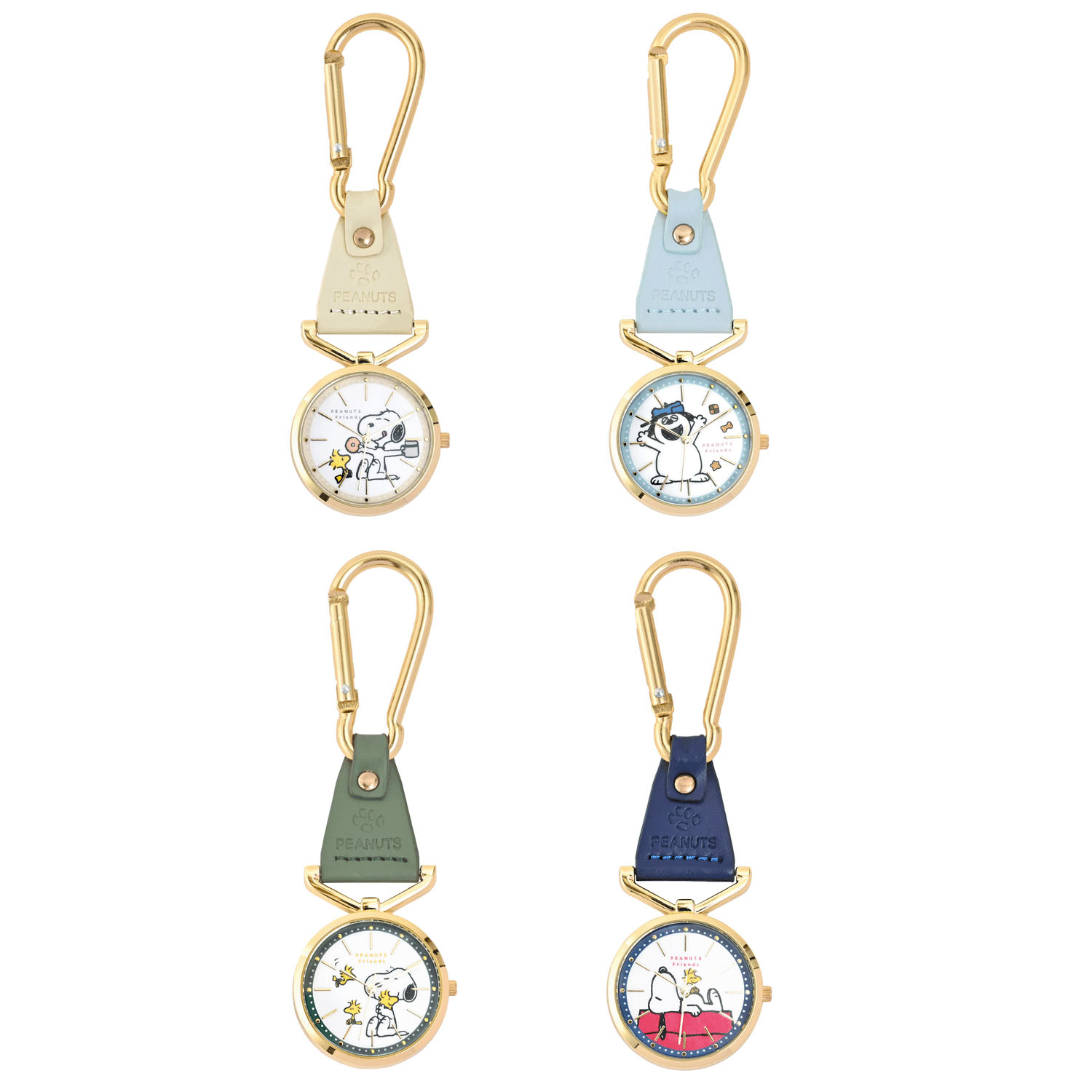 PEANUTS カラビナレザーウォッチ
