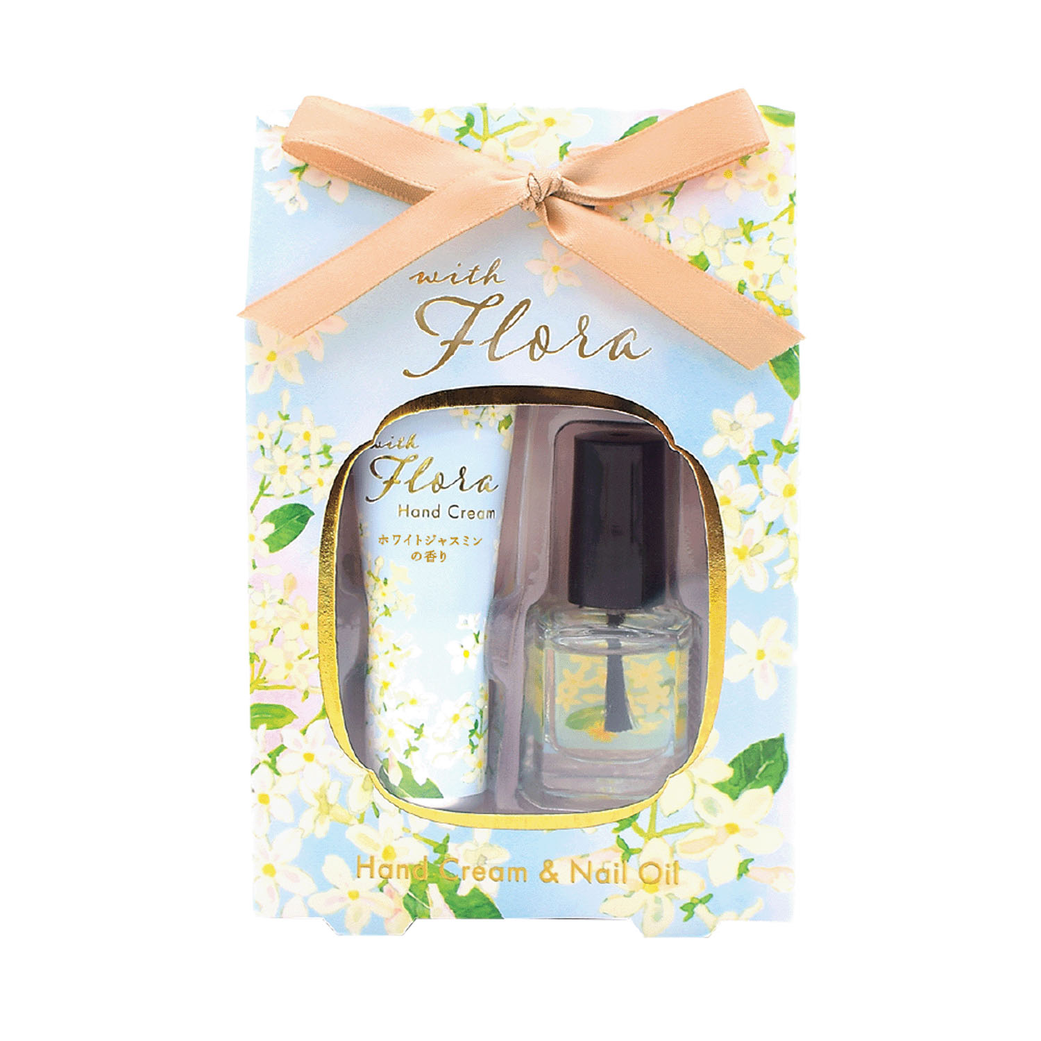 ウィズフローラ ハンドクリーム＆ネイルオイルセット ホワイトジャスミン