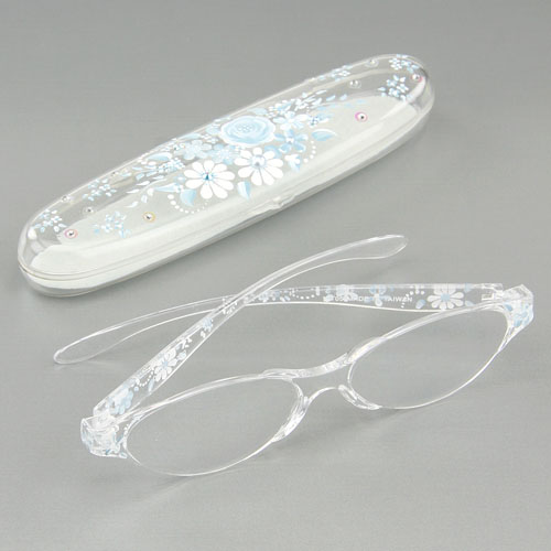 ペイント オーバルケース入り リーディンググラス ブーケ