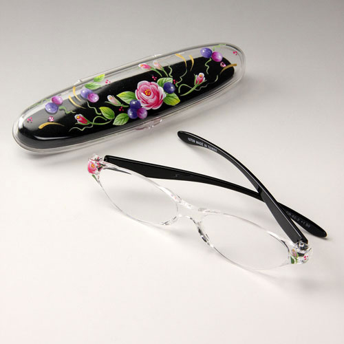 ペイントリーディンググラス バラ＆ベリー