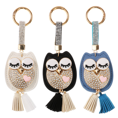 【在庫限りで終了】ふくろうキラキラチャーム