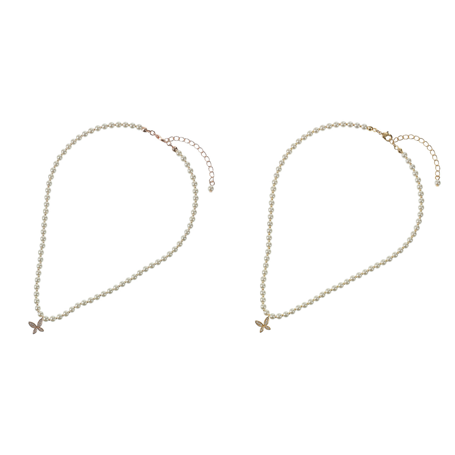 パールネックレス バタフライ