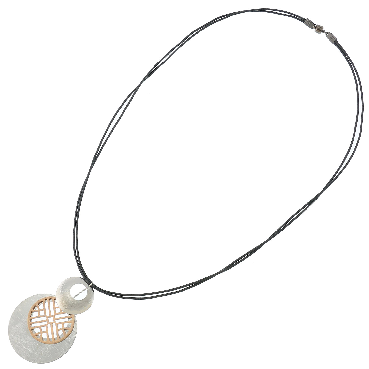 メタルサークルネックレス