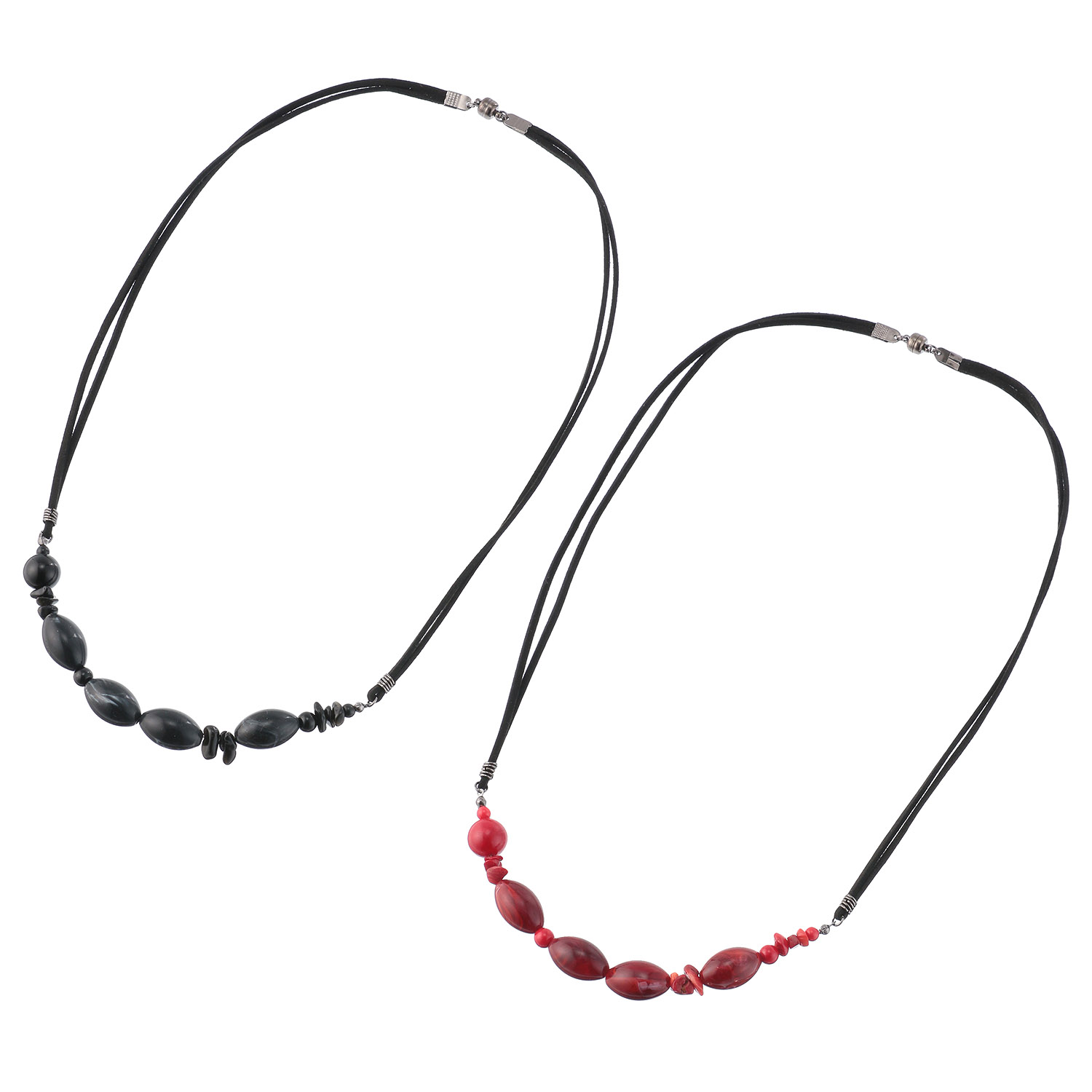 紐マグネットネックレス