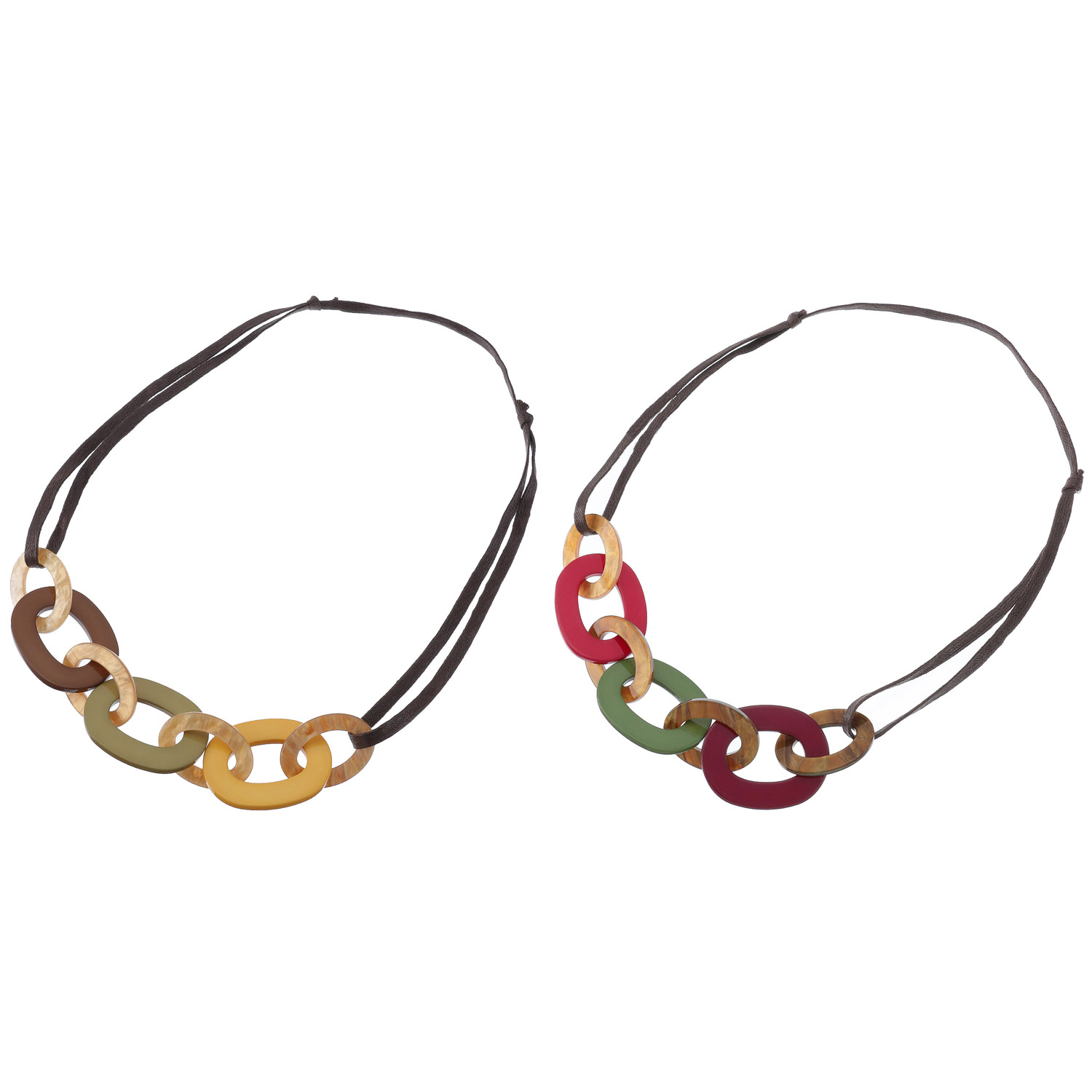 カラフルチェーンネックレス