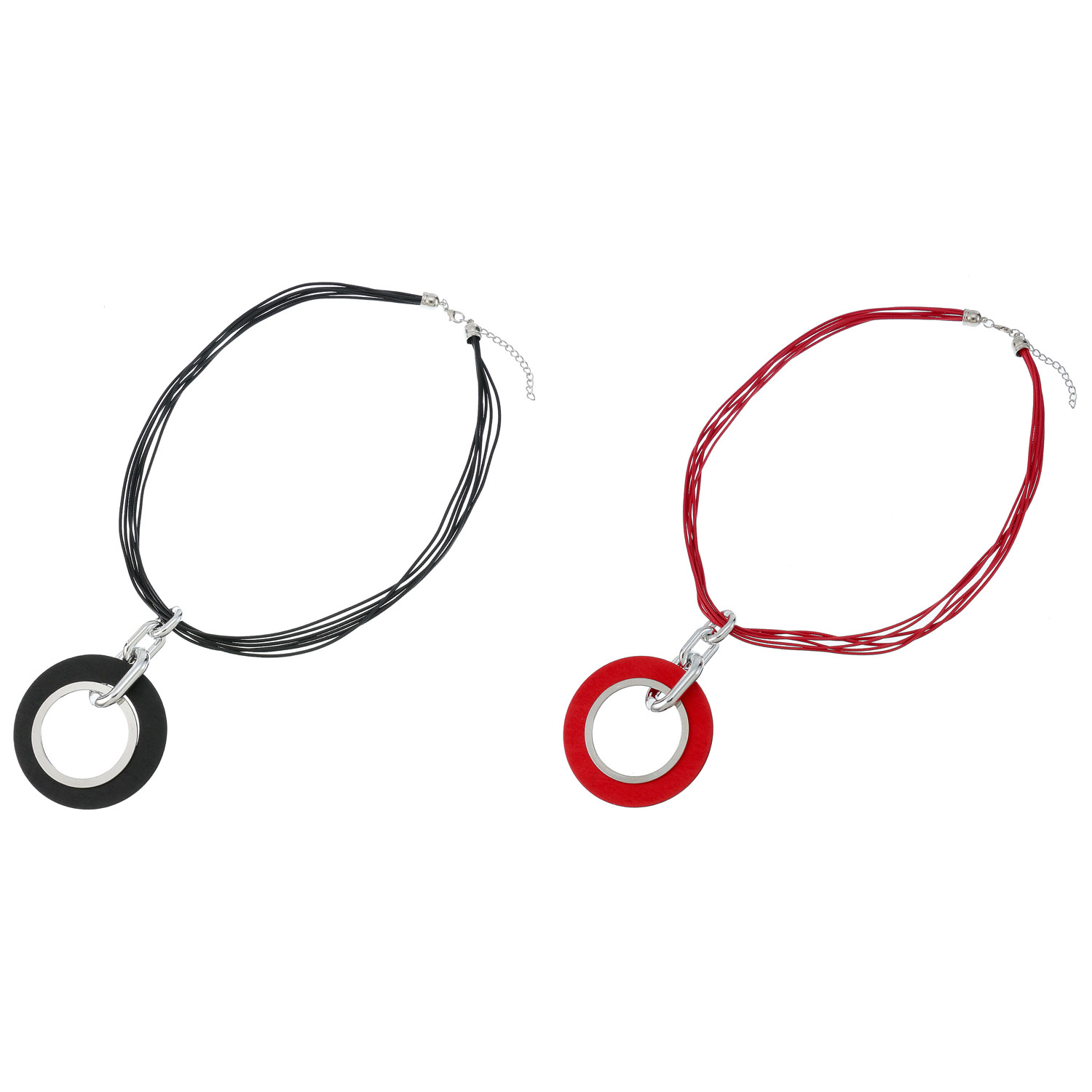 サークルロングネックレス