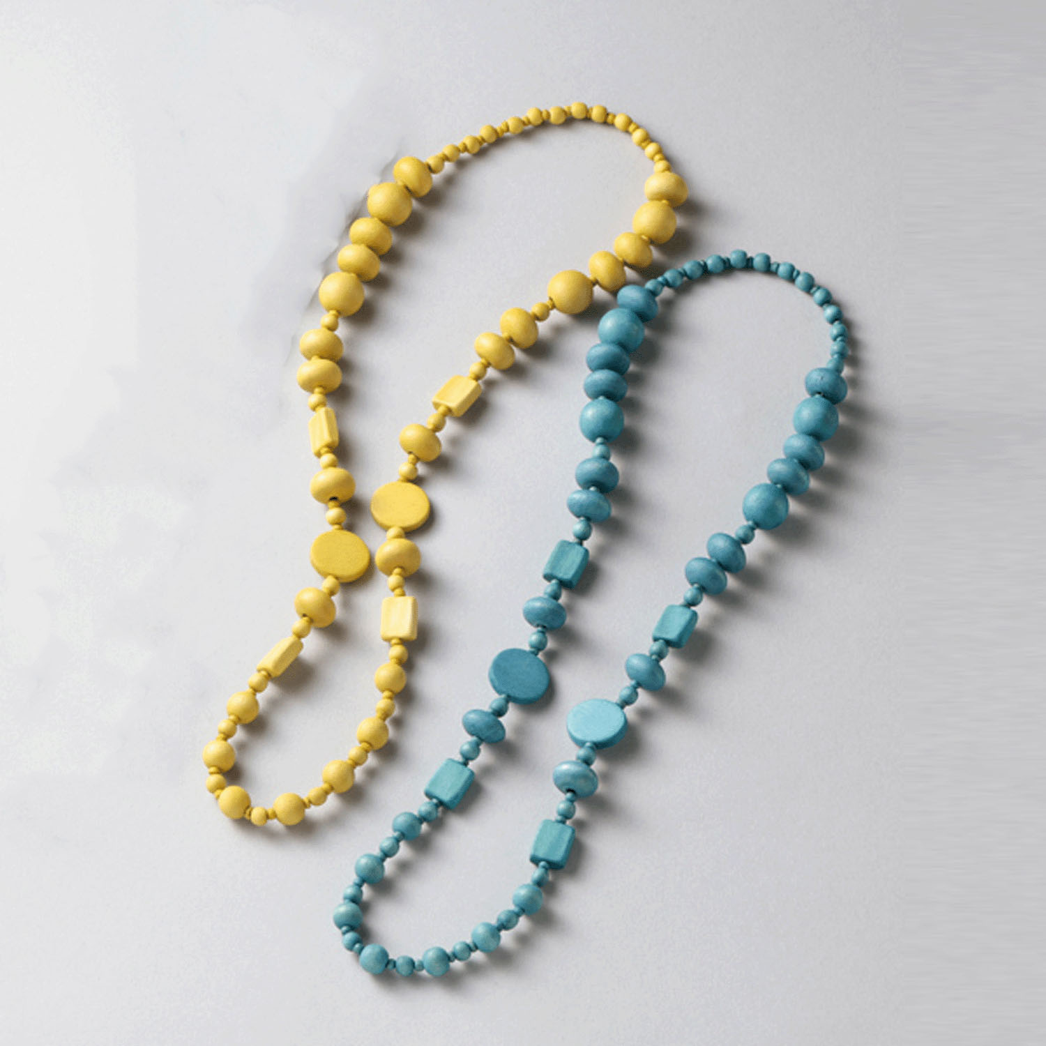 ウッドワントーンネックレス