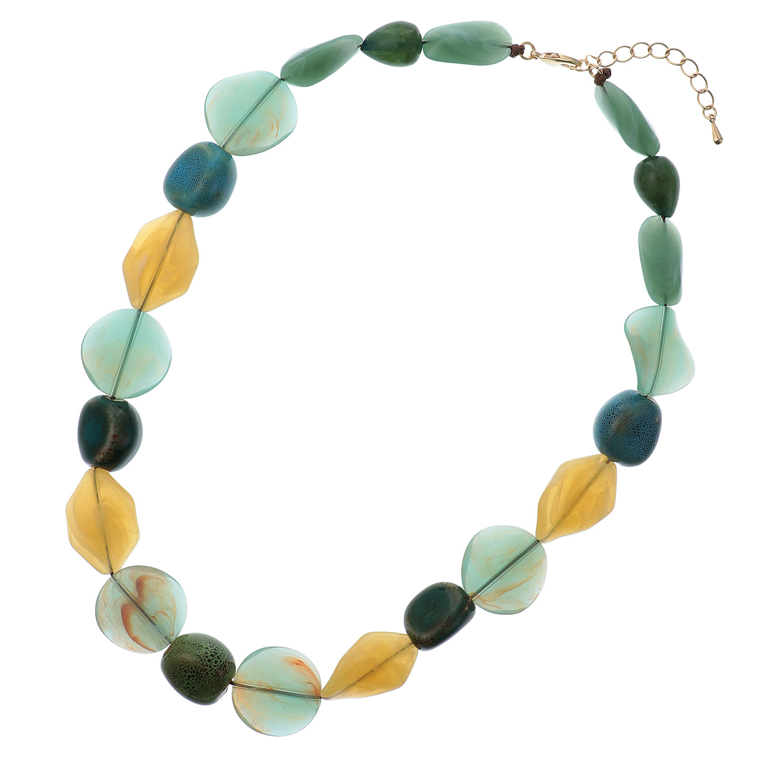 マーブルチップネックネックレス