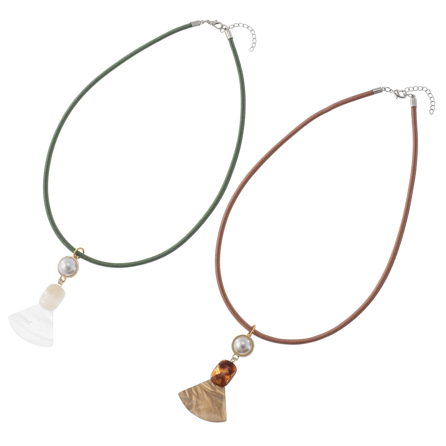 アクリルモチーフネックレス