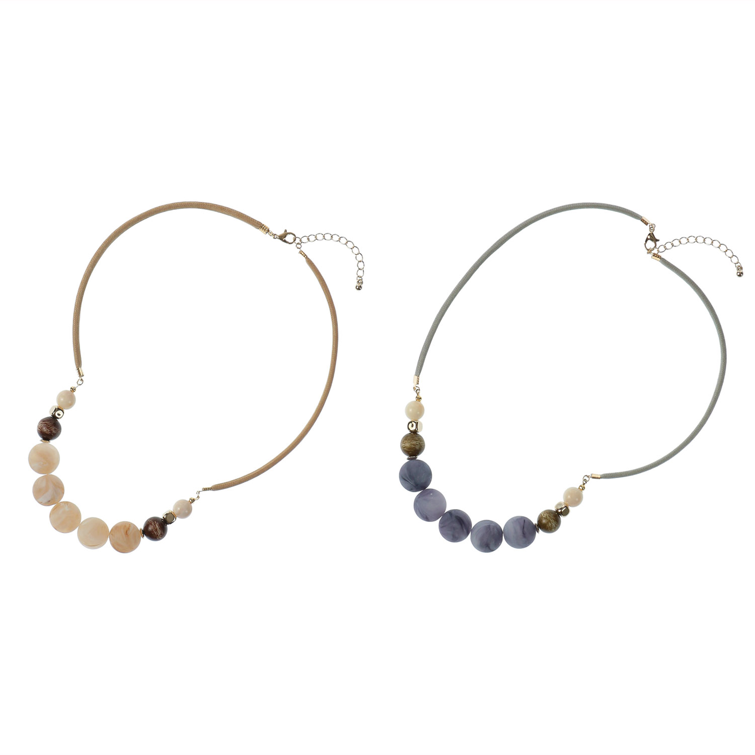 マットマーブルネックレス