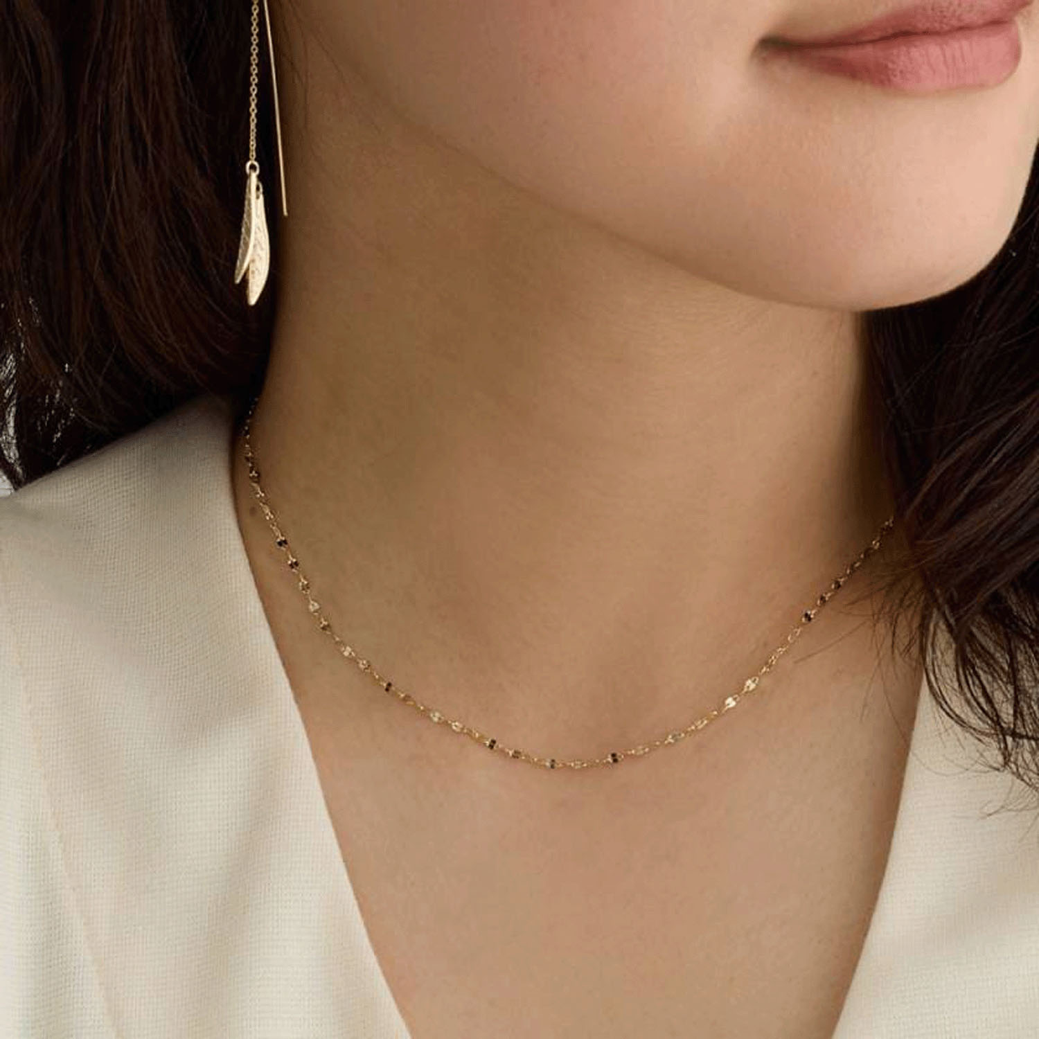 エクレアチェーンスキンジュエリーネックレス