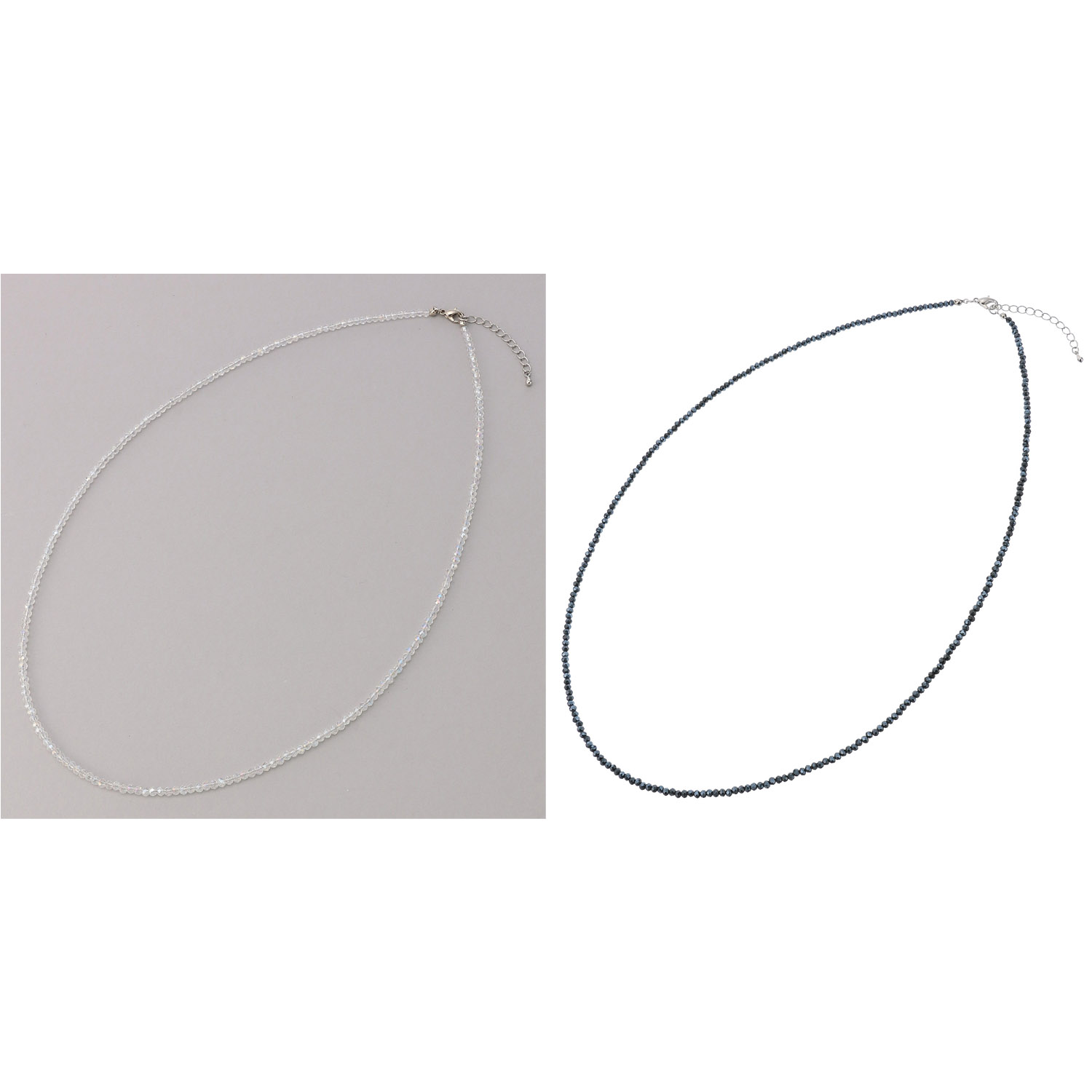 ガラスビーズネックレス