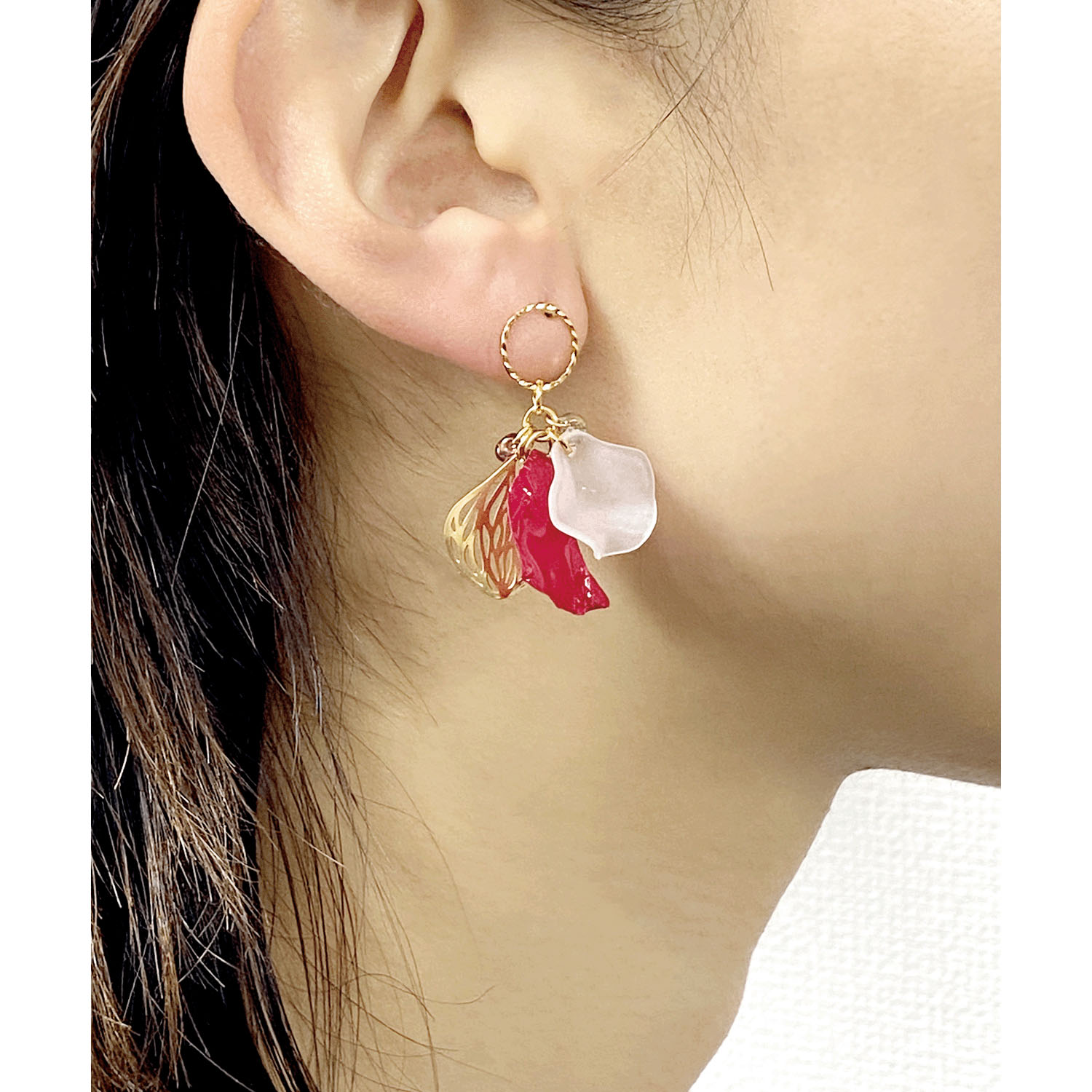 花語り バラサークルピアス