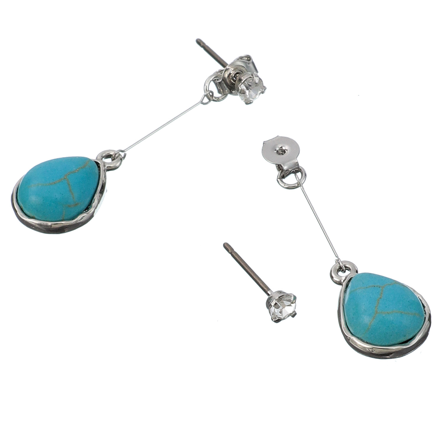 ドロップバックキャッチピアス - 画像2