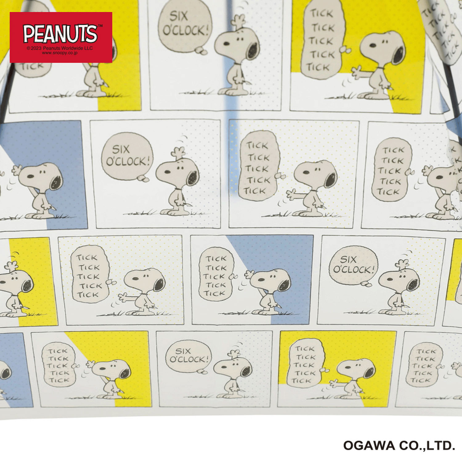 ピーナッツクリアアンブレラ スヌーピー／ 6時 - 画像3