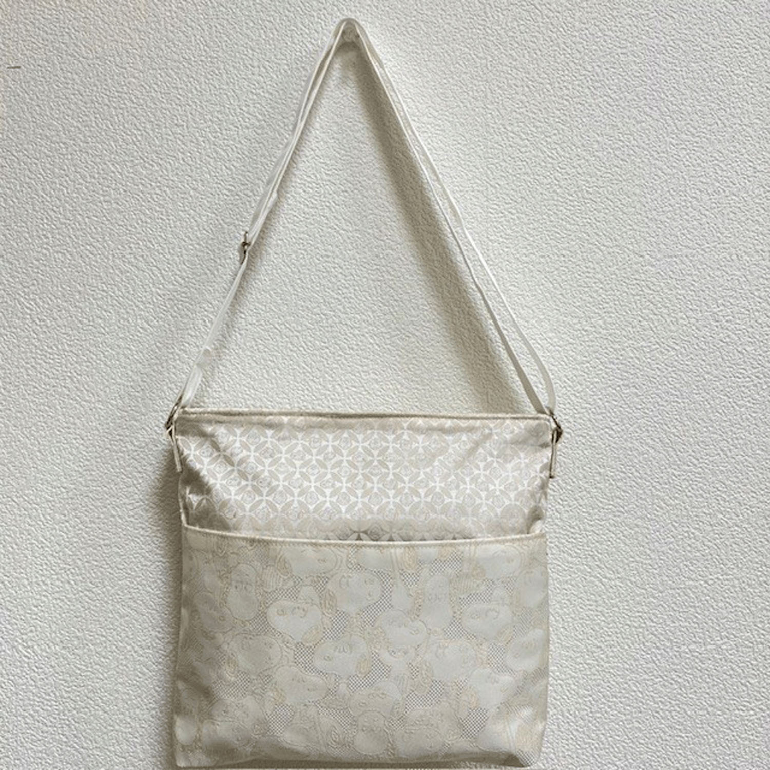 スヌーピー ショルダーALL STYLE 西陣織シリーズ ホワイト