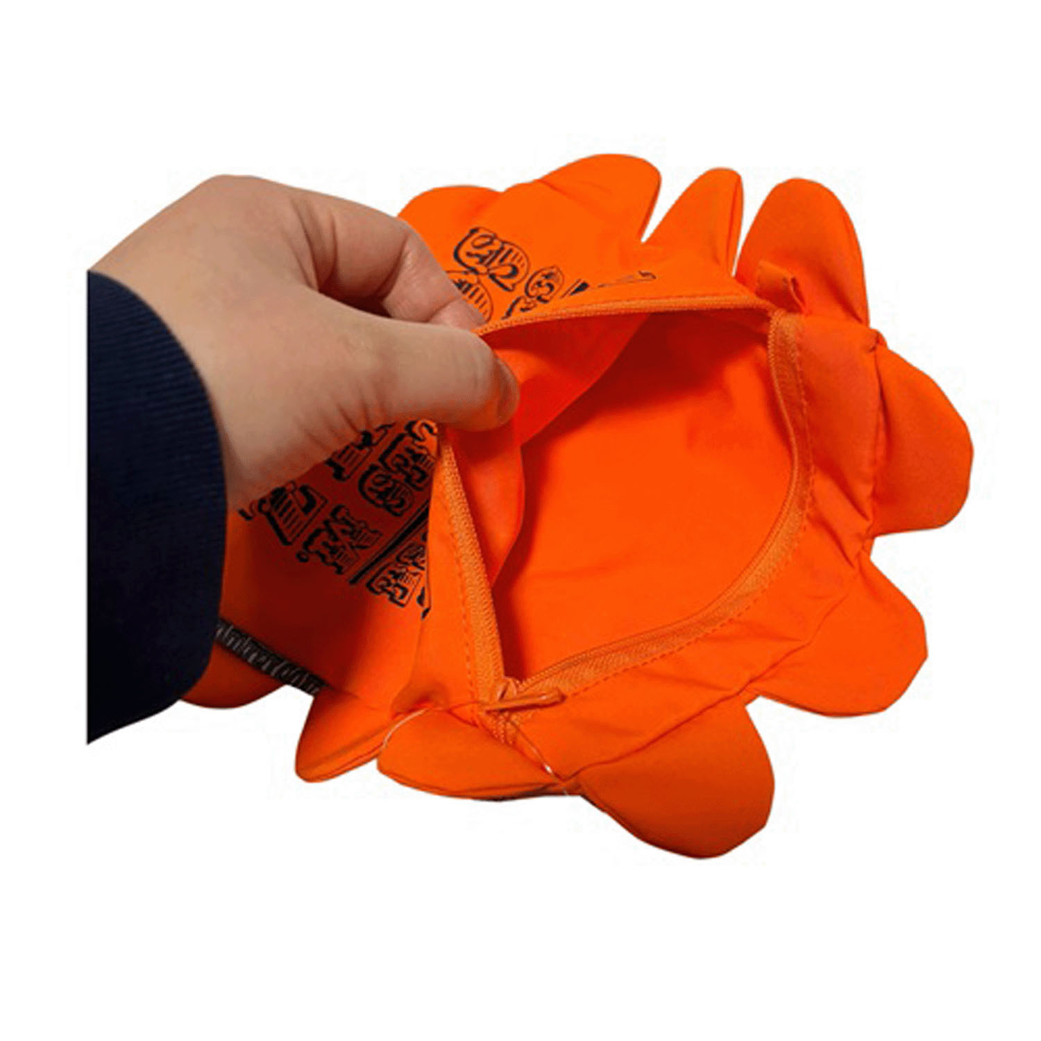 ピーナッツ スヌーピー コスメフリルポーチ オレンジ - 画像4