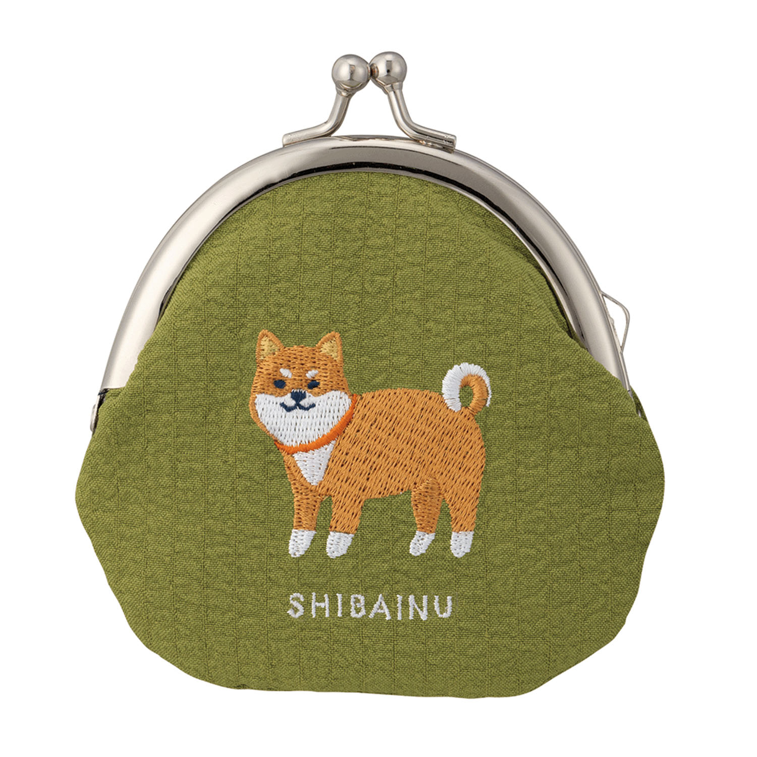 刺繍ガマグチ 柴犬