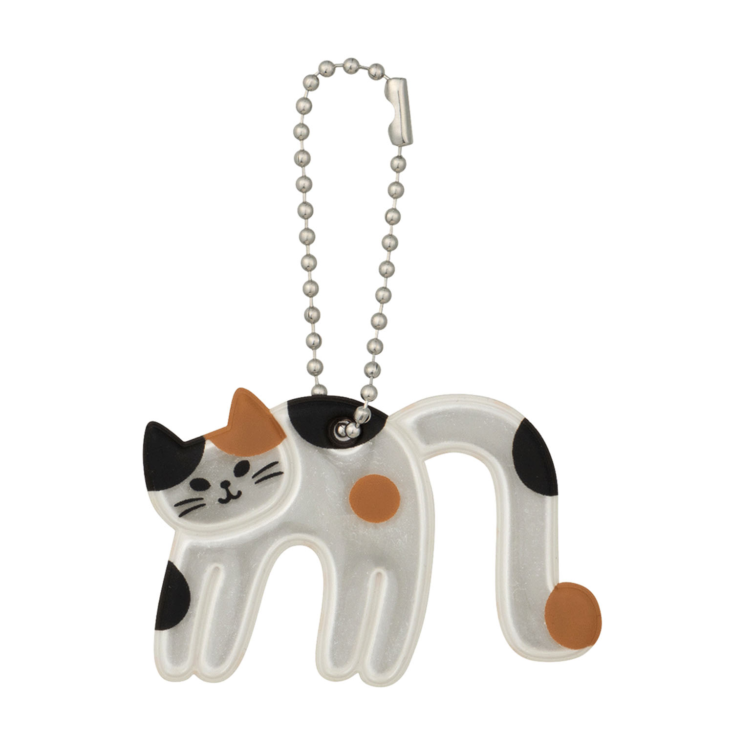 猫のイニシャルキーリング M