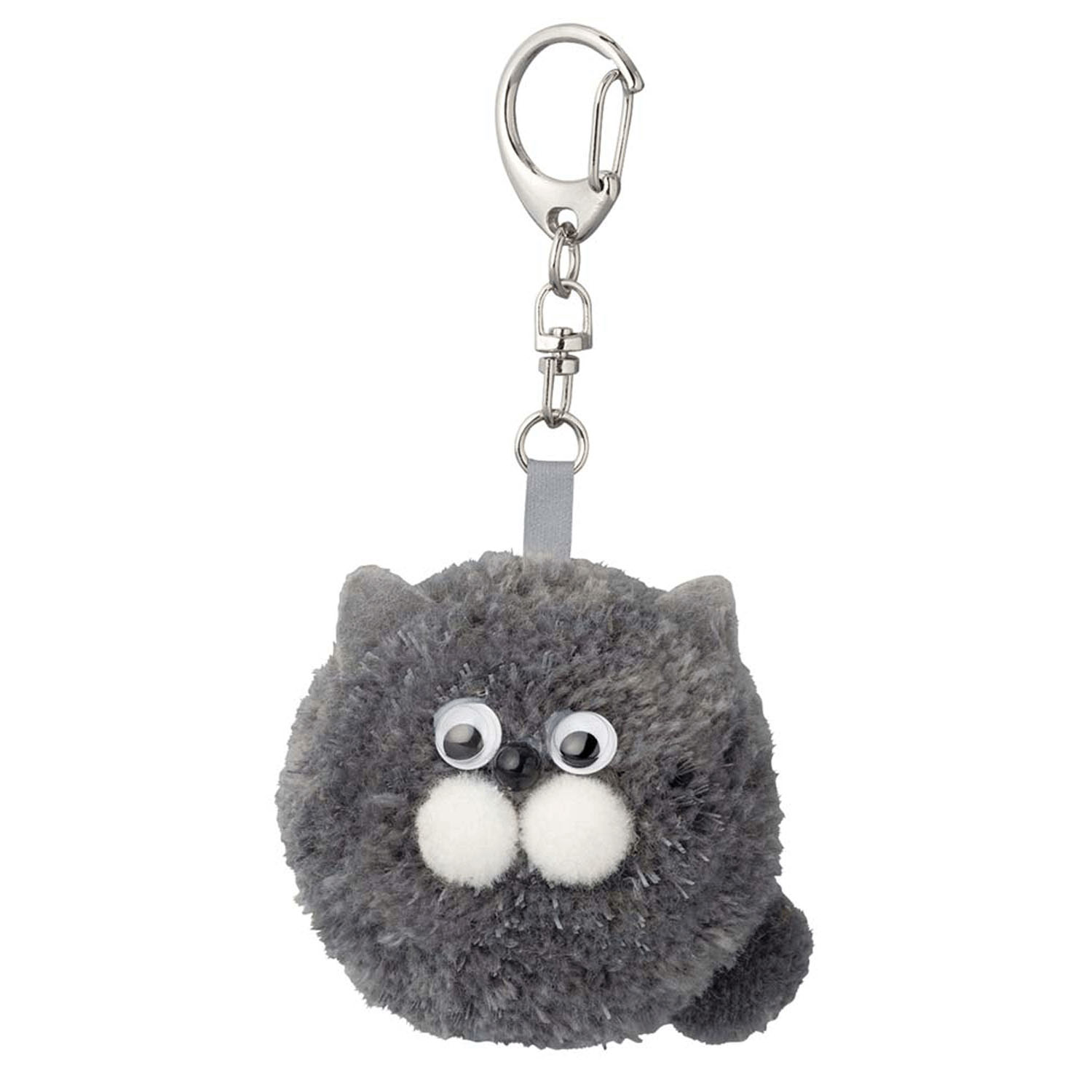 ポンポンリフレクターチャーム チャコール