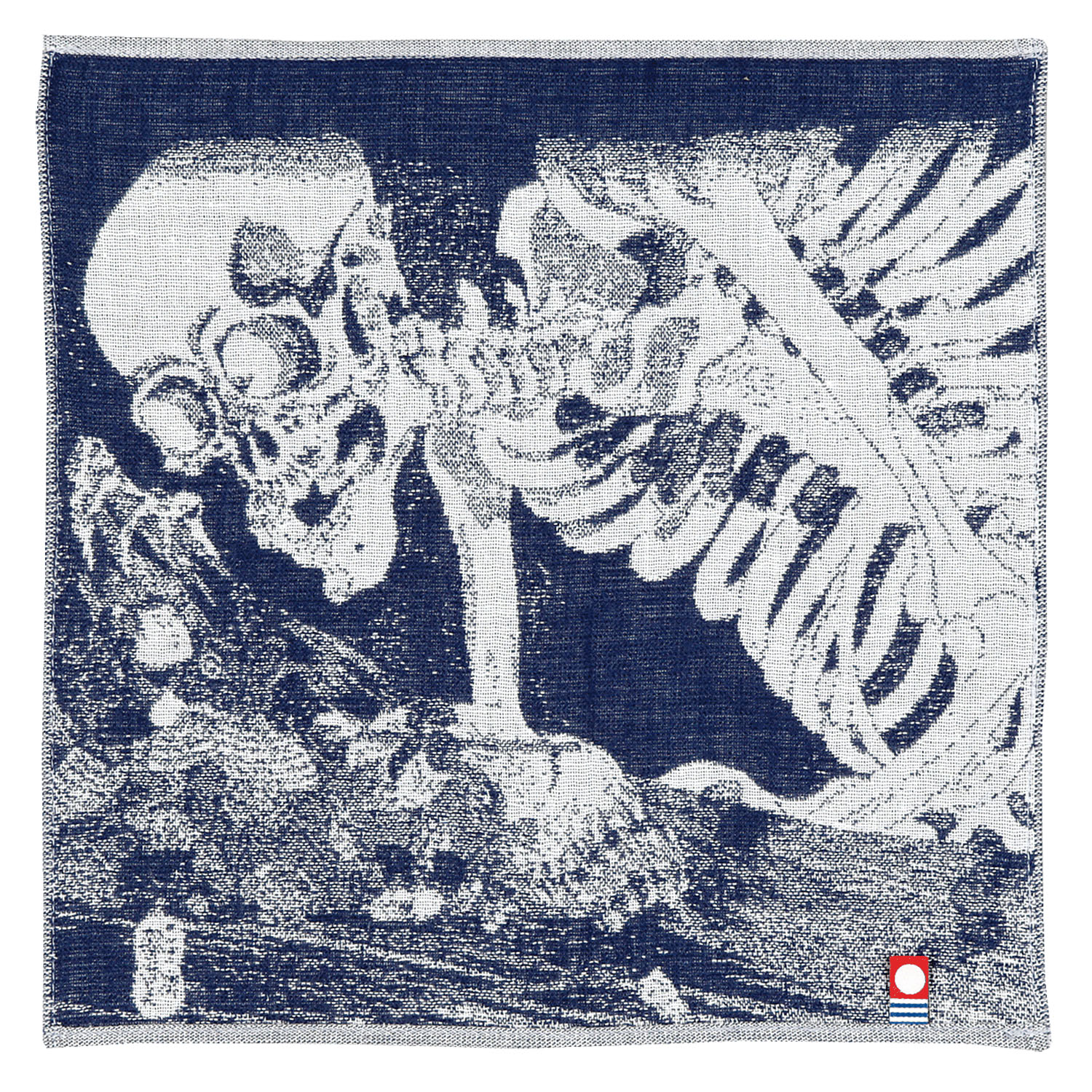 浮世絵BLUE タオルハンカチ