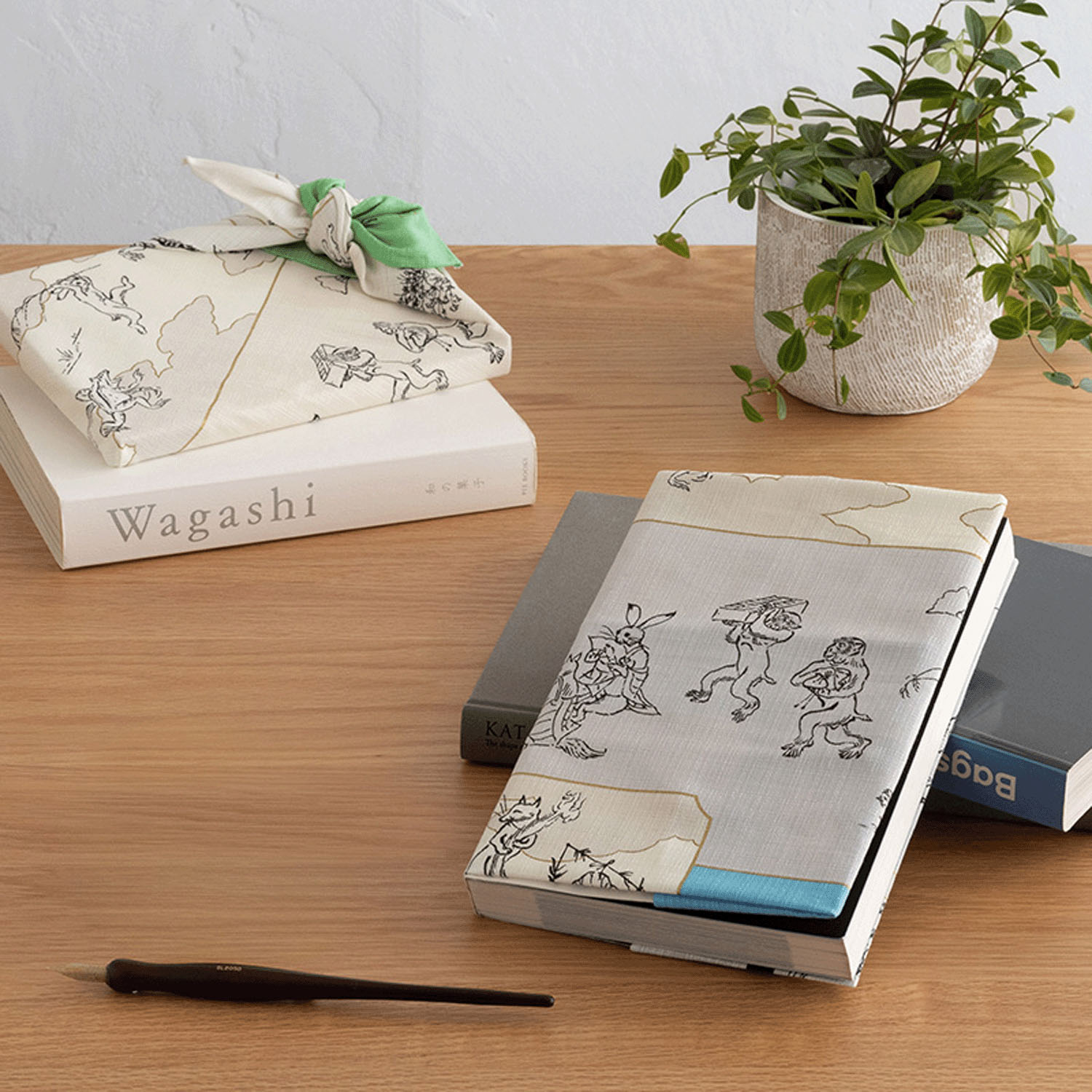 風呂敷50cm 鳥獣戯画 絵巻 - 画像11