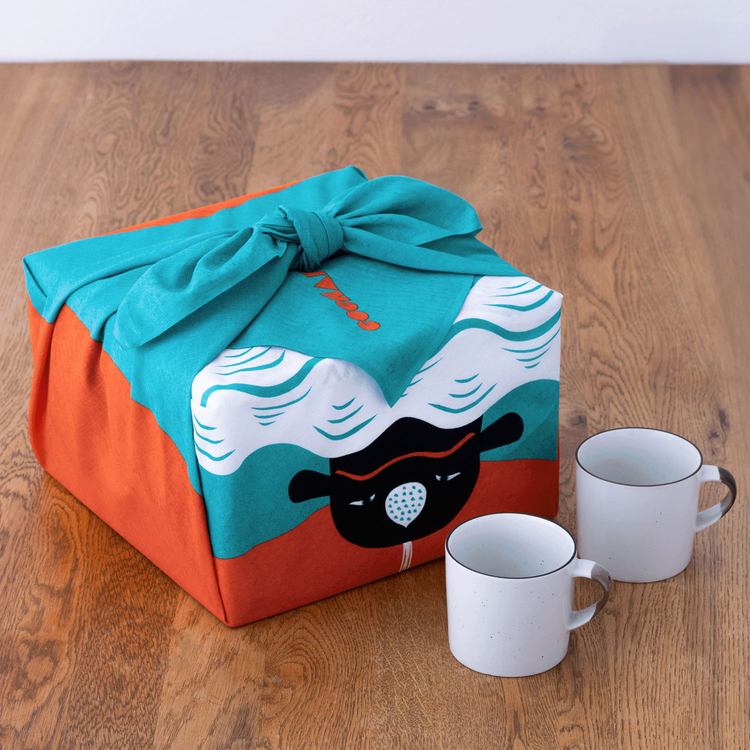 風呂敷100巾 コチャエむすび 朝日にくじら - 画像5