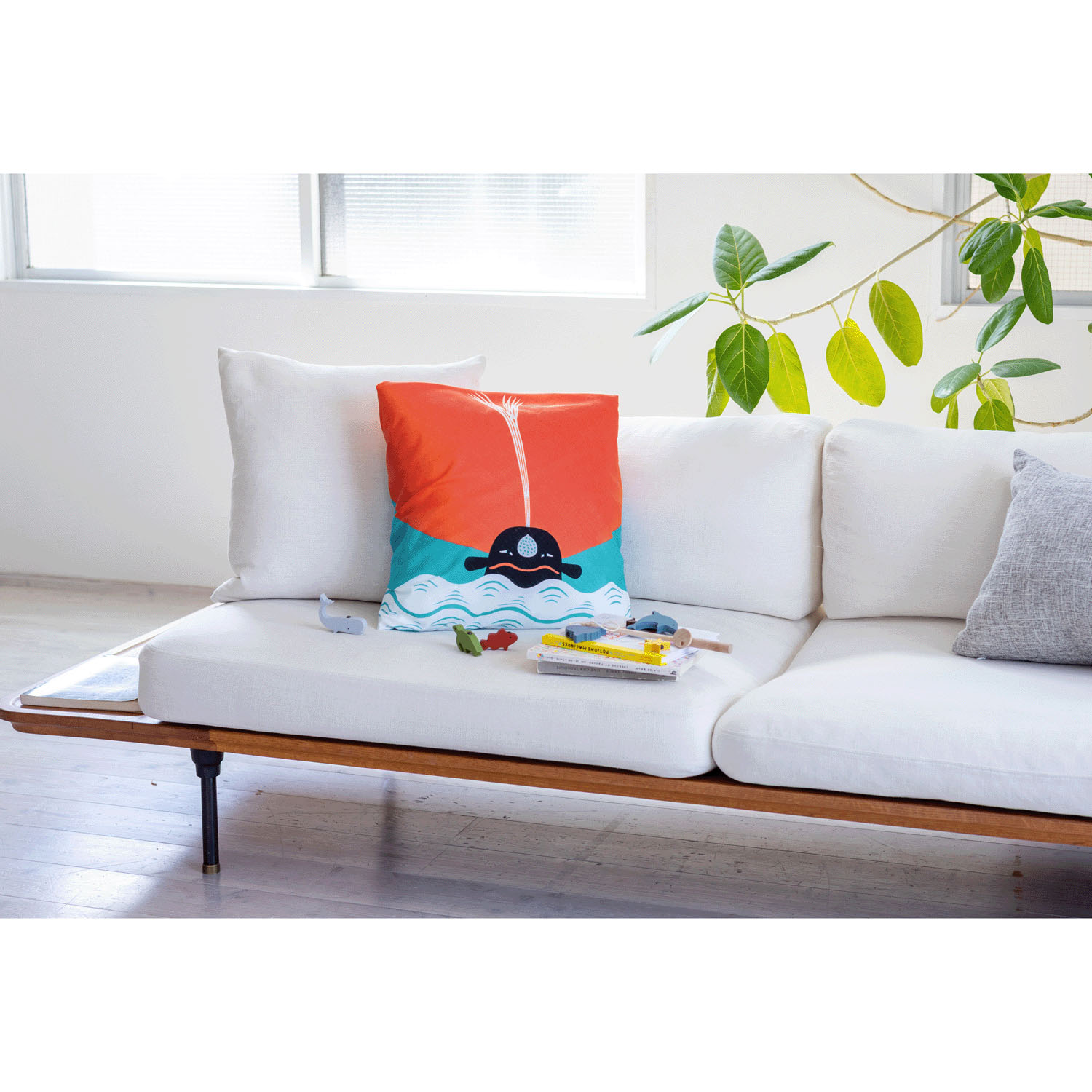 風呂敷100巾 コチャエむすび 朝日にくじら - 画像6