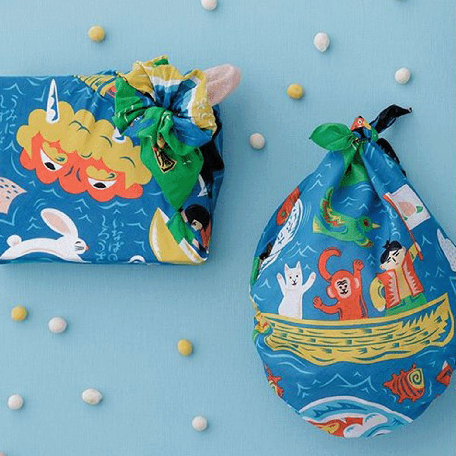 風呂敷70巾 コチャエむすび 日本昔話 - 画像4