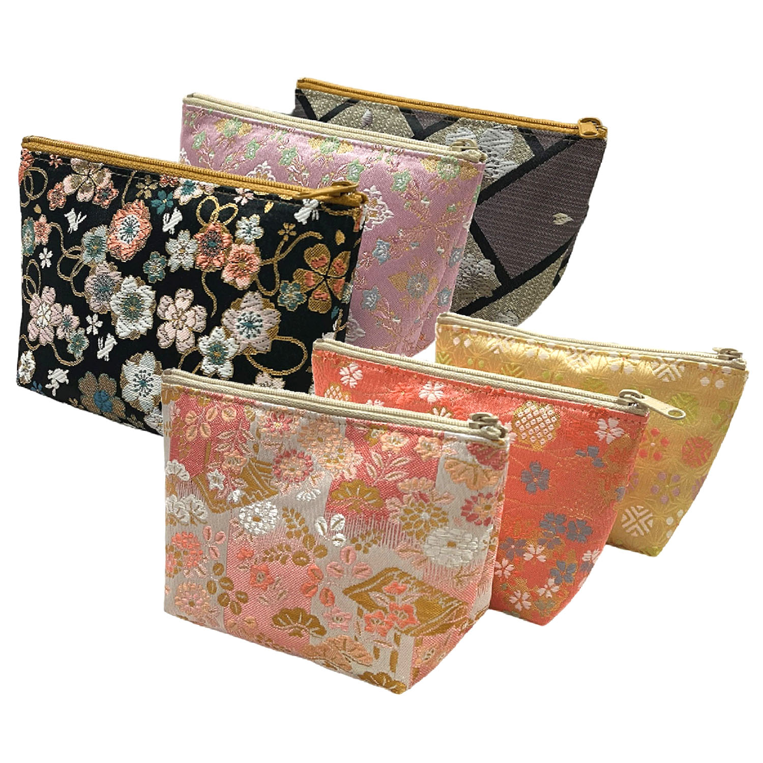 金襴マチ付ポーチ