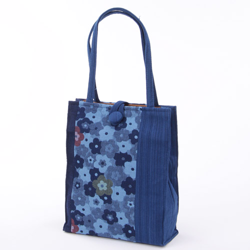 【柄アソート】藍染二本手 手提 - 画像2