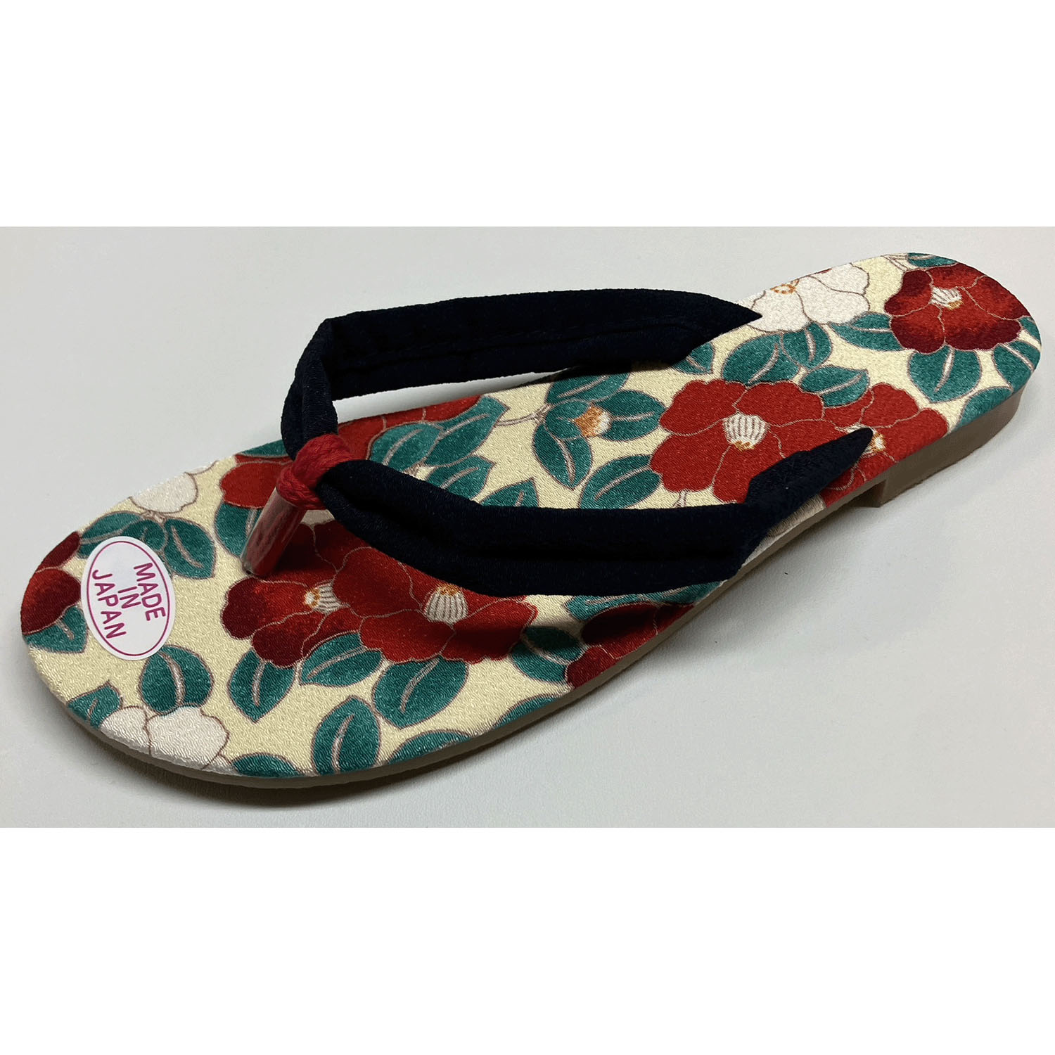 和柄サンダル モダン椿