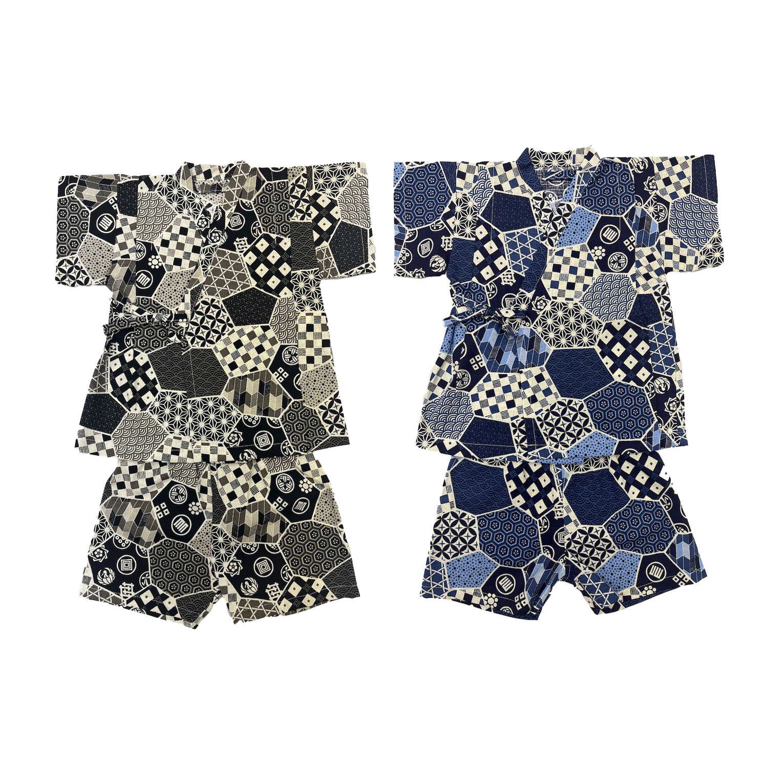 子供用甚平 家紋柄