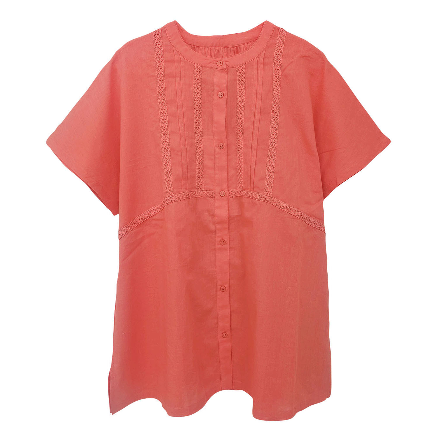 インドコットンレース付き前開きブラウス - 画像15