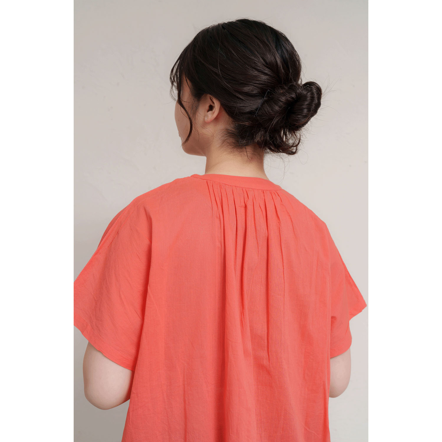 インドコットンレース付き前開きブラウス - 画像22