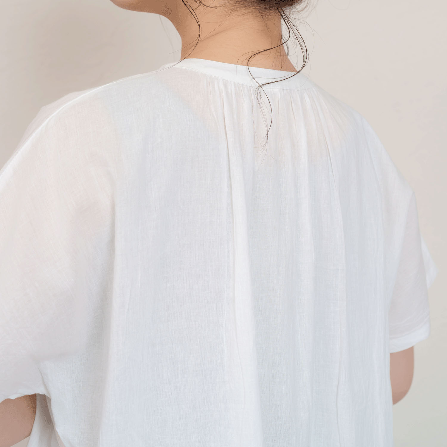 インドコットンレース付き前開きブラウス - 画像8