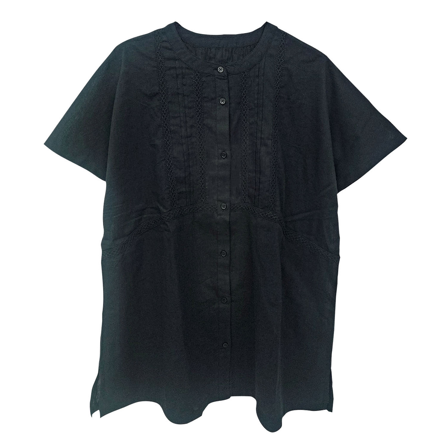 インドコットンレース付き前開きブラウス - 画像10