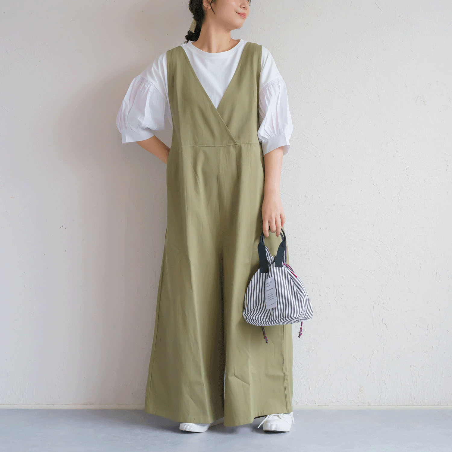 コットンツイル前後2WAYサロペット