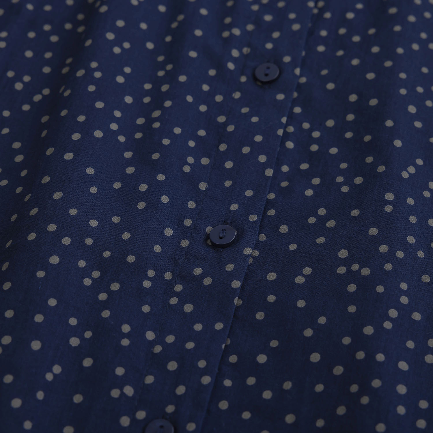 ドットプリントフレアースリーブ5分袖ブラウス - 画像15