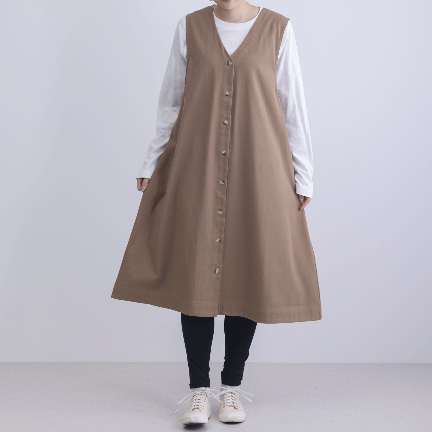 コットンツイルジレワンピース - 画像12