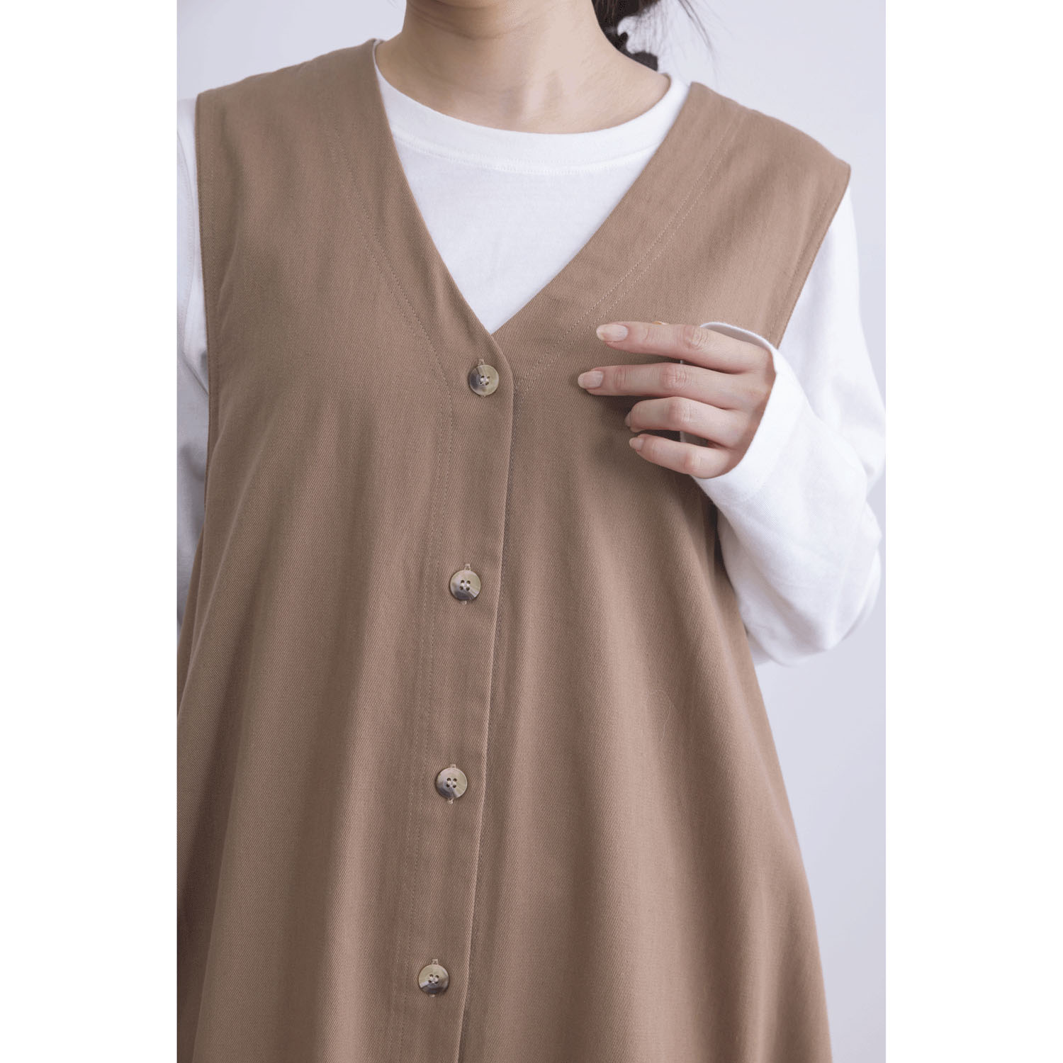 コットンツイルジレワンピース - 画像15