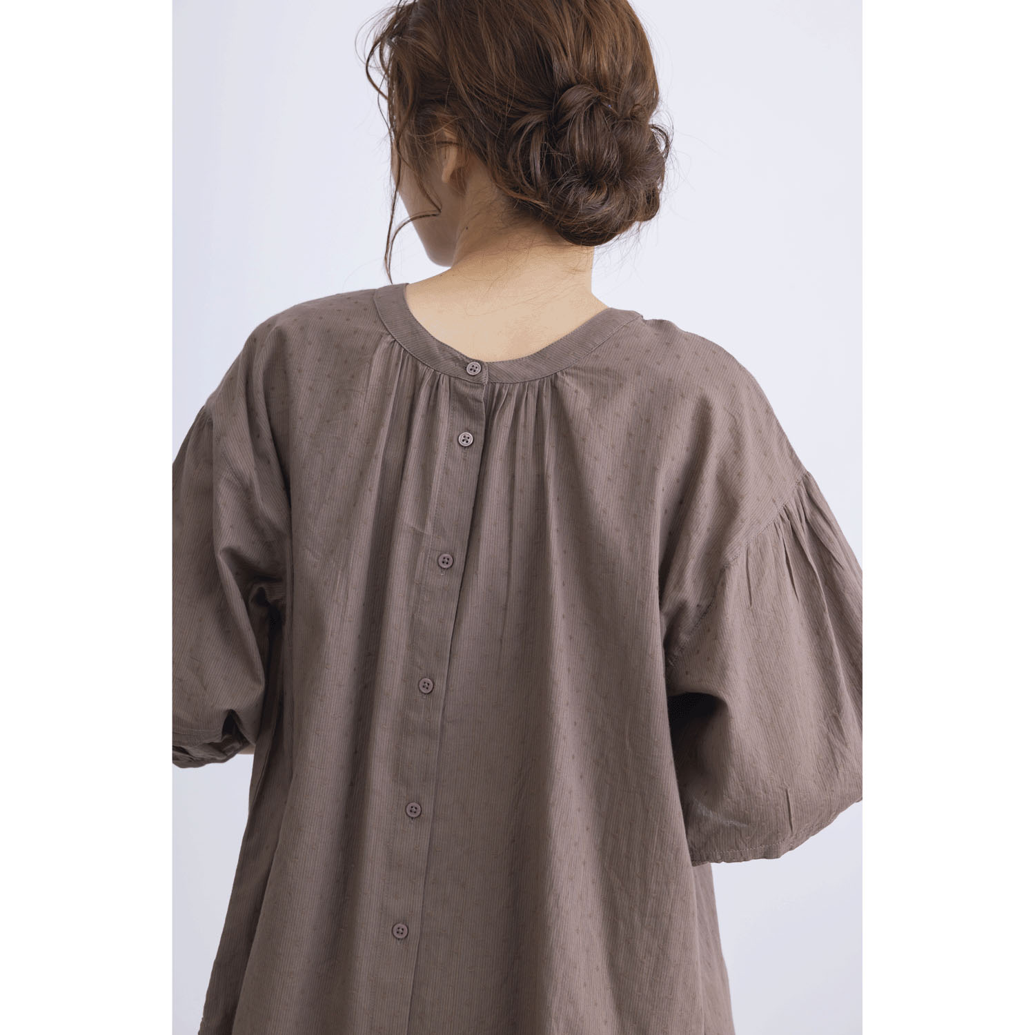 ストライプ＆ドビー前後2WAYブラウス - 画像13