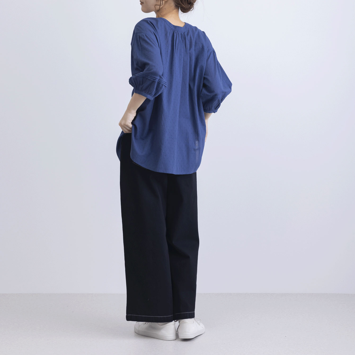 ストライプ＆ドビー前後2WAYブラウス - 画像23