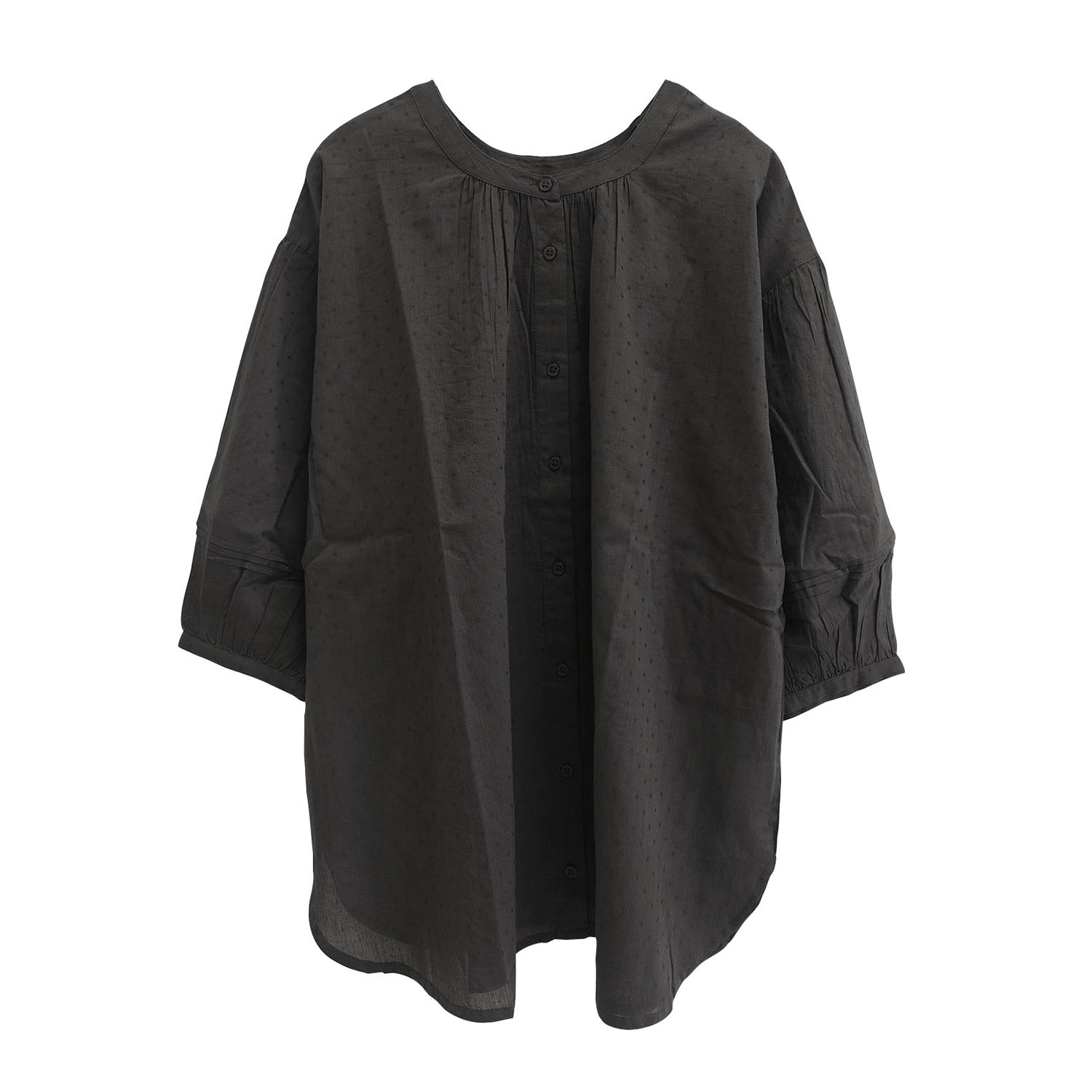 ストライプ＆ドビー前後2WAYブラウス - 画像6