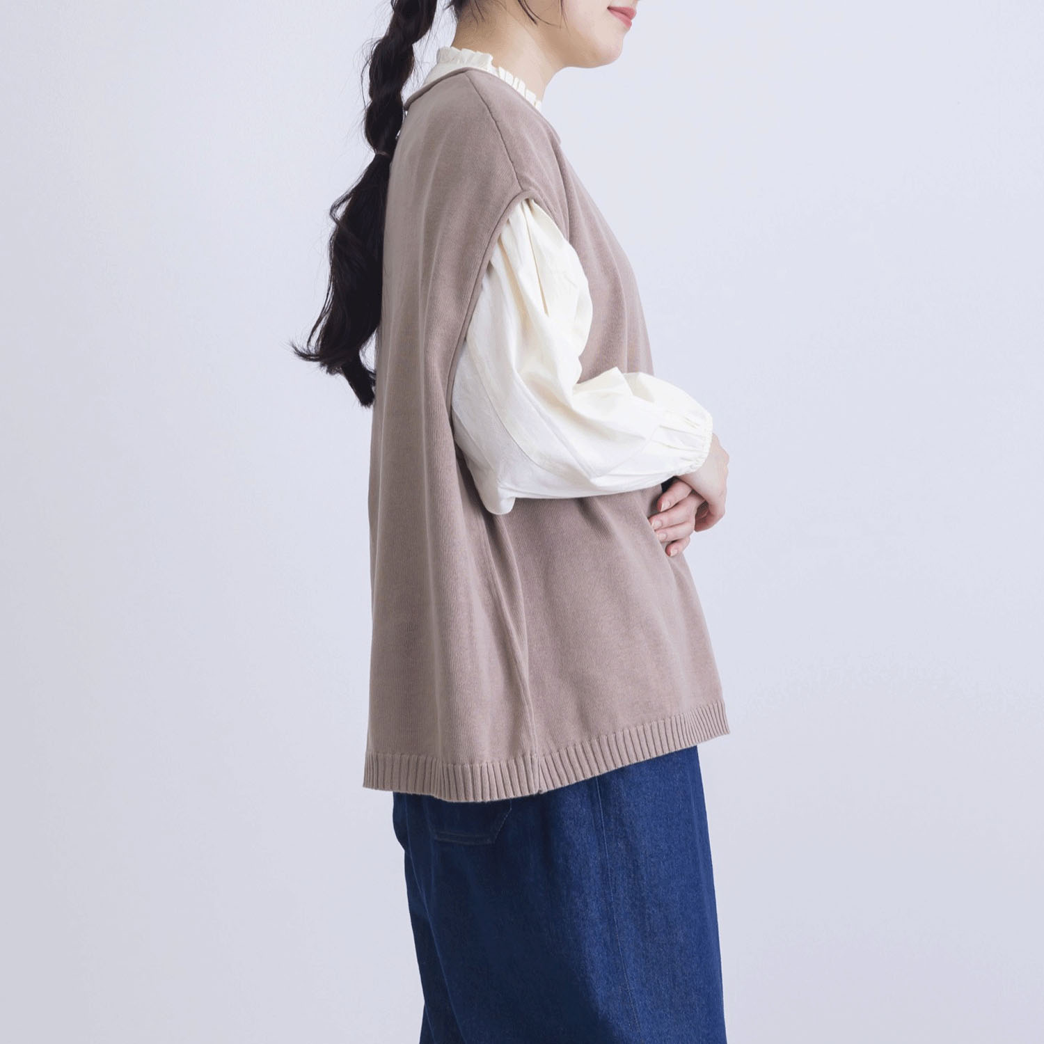 綿ニットベスト - 画像13